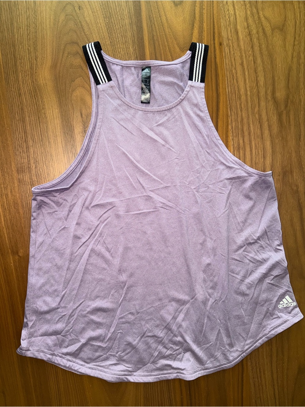 Adidas Women's Lavender Tank Top with Contrast Straps